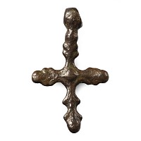 Byzantine Bronze Cross Pendant