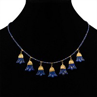 Hellenistic Lapis Lazuli Lotus Bead Necklace
