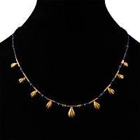 Hellenistic Gold and Lapis Lazuli Bead Necklace