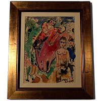 Watercolour Painting, After Marc Chagall (1887-1985)