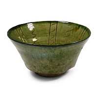 Western Asiatic Dark Green Glazed Bowl