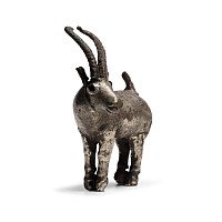 Proto-Elamite Silver Ibex Pendant