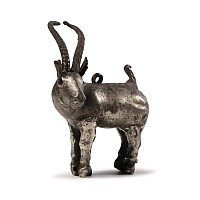 Proto-Elamite Silver Ibex Pendant