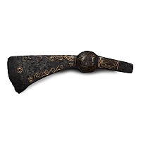 Eastern Viking Period Laten Inlaid Iron Axehead