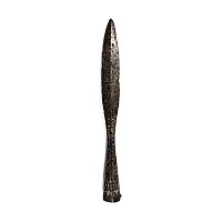 Large Medieval Silver Inlaid Iron Spearhead