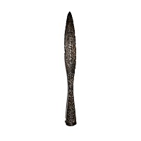 Large Medieval Silver Inlaid Iron Spearhead