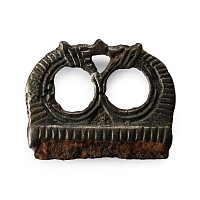 Viking Bronze Handled Firesteel with Conjoined Horse Heads