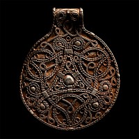 Viking Silver Interlaced Filigree Pendant