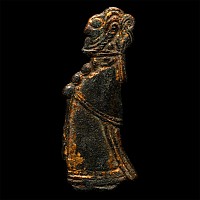 Scandinavian Viking Gilt Bronze 'Valkyrie' Plaque