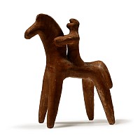 Greek Boeotian Horse and Rider Figure