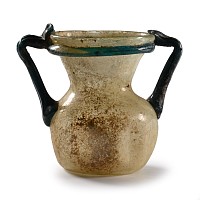 Roman Glass Handled Jar