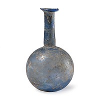 Roman Blue Glass Bottle