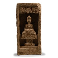 Chinese Wei Terracotta Buddha Brick