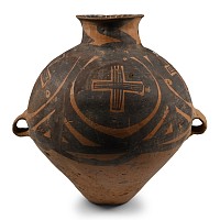 Chinese Painted Terracotta Storage Jar