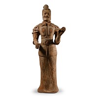 Large Chinese Tang Terracotta Guardian