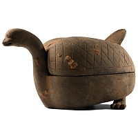 Chinese Tang Terracotta Duck Vessel