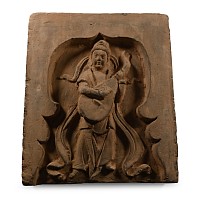 Chinese Song Terracotta Wall Tile with Musician