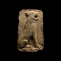 Old Babylonian Terracotta Plaque of a Mastiff Dog