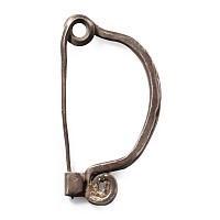 Celtic La Tene Silver Fibula