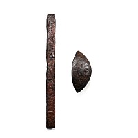Viking Period Iron Sword Brazil Nut Pommel and Cross Guard