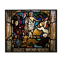 Stained Glass Panel with the Resurrection