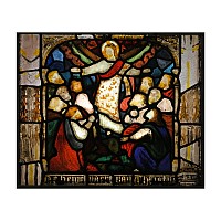 Stained Glass Panel with the Ascension of Jesus Christ