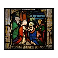 Stained Glass Panel with the Visit of St Mary to St Elizabeth