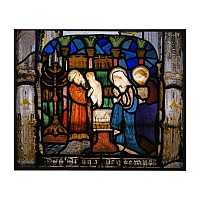 Stained Glass Panel with the Presentation at the Temple