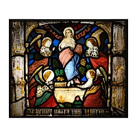 Stained Glass Panel with the Assumption of Mary