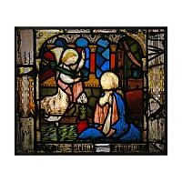 Stained Glass Panel with the Annunciation
