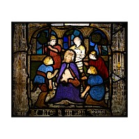 Stained Glass Panel with the Mocking of Jesus