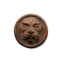 Renaissance Wood Lion Face Plaque
