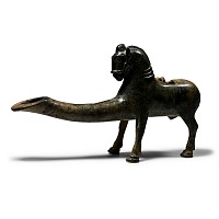 Parthian Bronze Horse Oil Lamp
