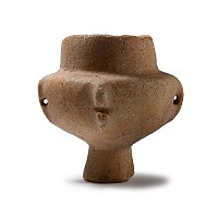 A Cycladic Marble Kandila Vase