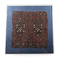 Qajar Textile with Pearls