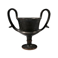 Boeotian Black-Glazed Terracotta Kantharos