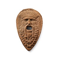 Romano-British Votive Terracotta Mask of Silenus