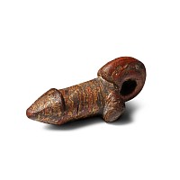 Roman Glass Phallic Pendant