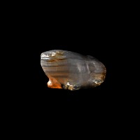 Mesopotamian Blue Agate Frog Amulet