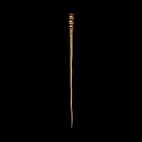 Roman Decorated Gold Dress Pin