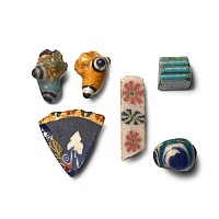 Roman Glass Inlay, Bead and Fragment Group