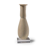 Roman White Glass Bottle
