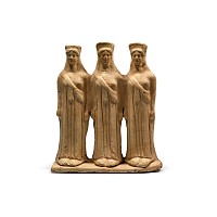 Greek Terracotta Triple Kore