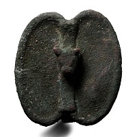 Western Asiatic Bronze Mount with Bull's Head