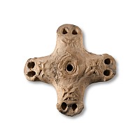 Byzantine Quadruple-Spouted Terracotta Oil Lamp