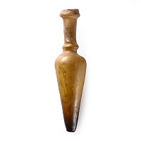 Roman Amber Glass Bottle
