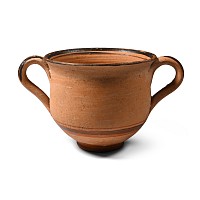 Daunian Terracotta Twin-Handled Cup