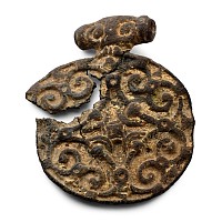 Anglo-Scandinavian Viking Gilt Bronze Pendant