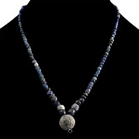 Roman and Other Blue Glass Bead Necklace String