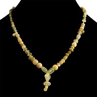 Roman Yellow Glass Bead Necklace String